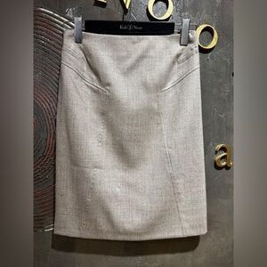 Made in Italy La Vie En Rose Classic Gray office Pencil Skirt size 10